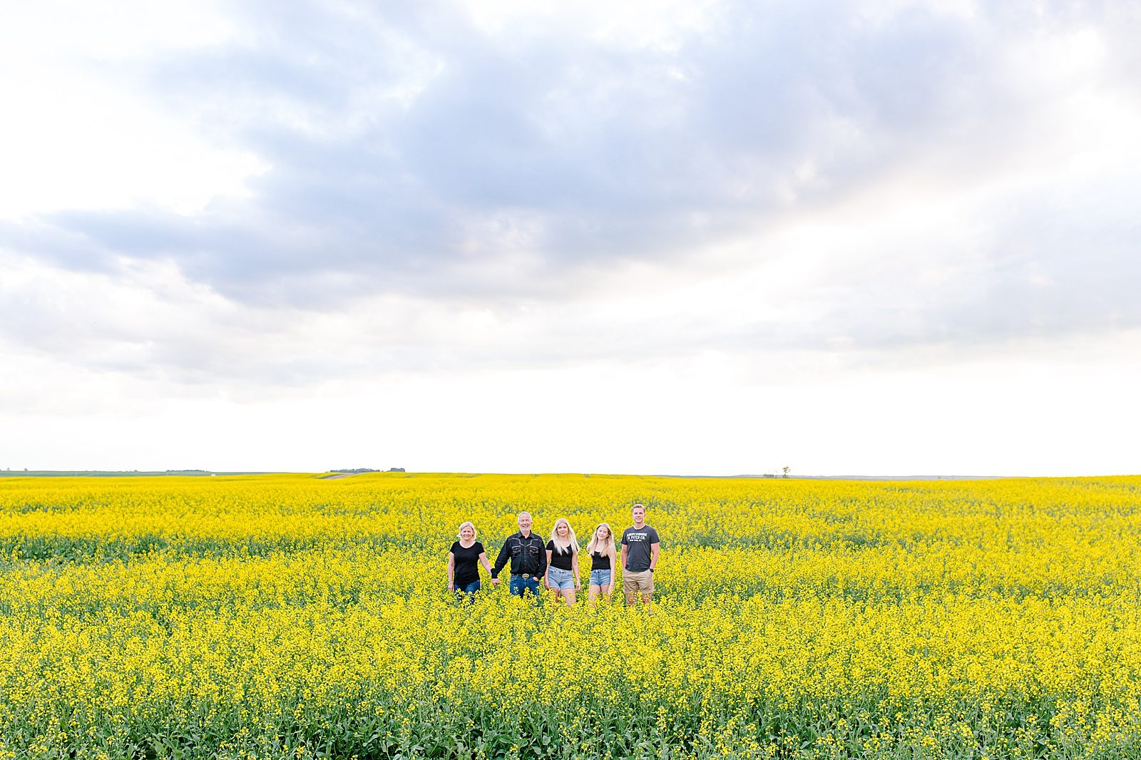 Saskatchewan Prairie Canola Field Family Session