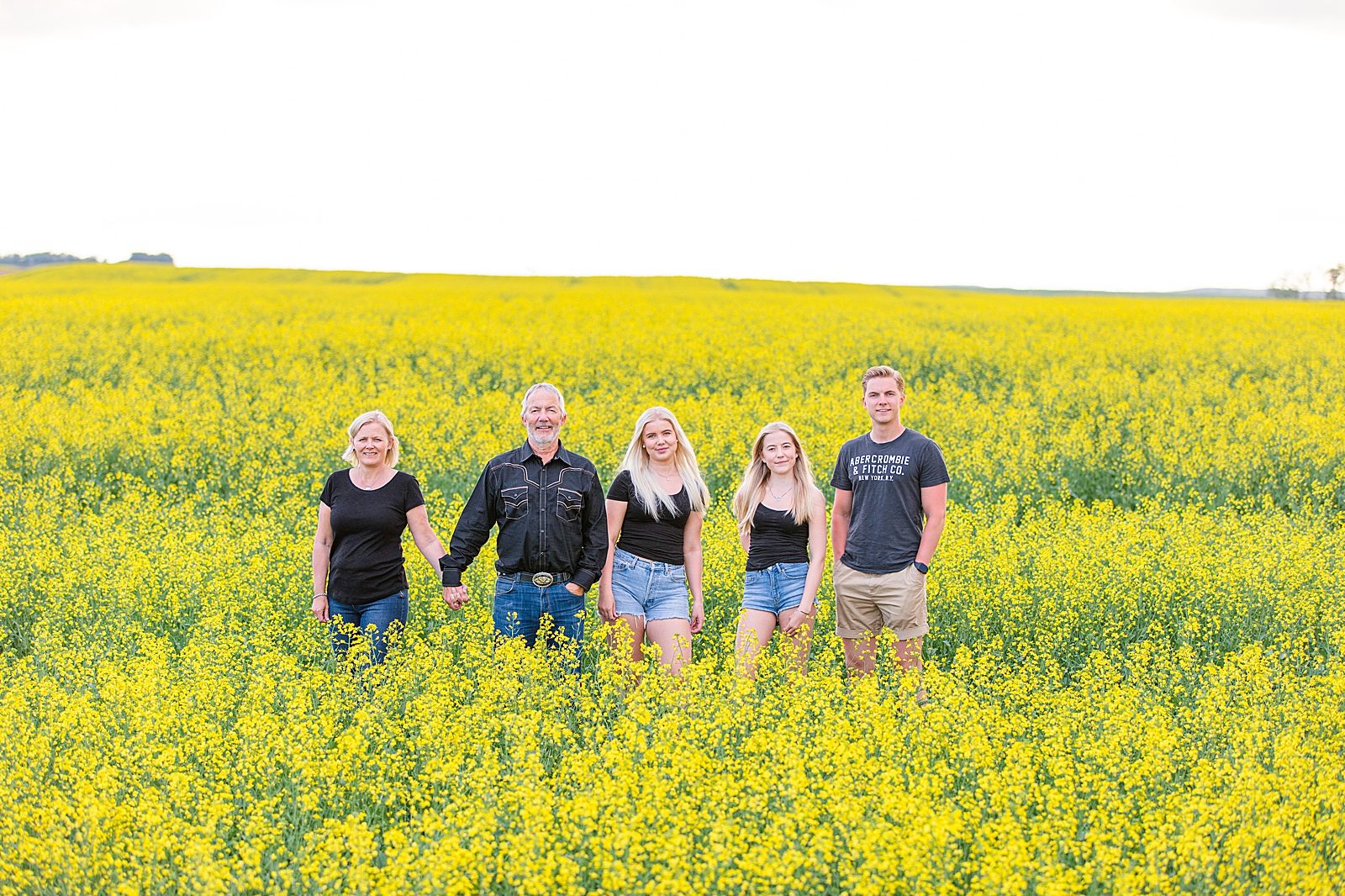 Saskatchewan Prairie Canola Field Family Session