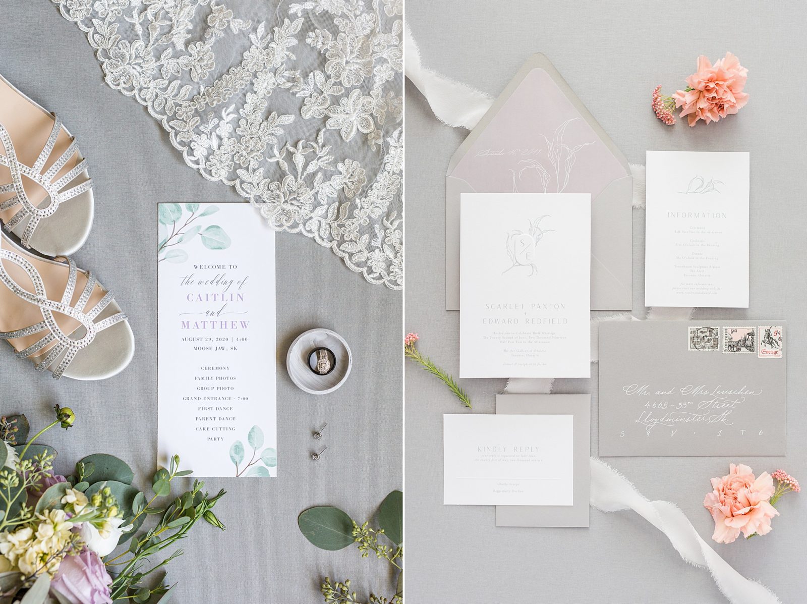 wedding invitation suite examples