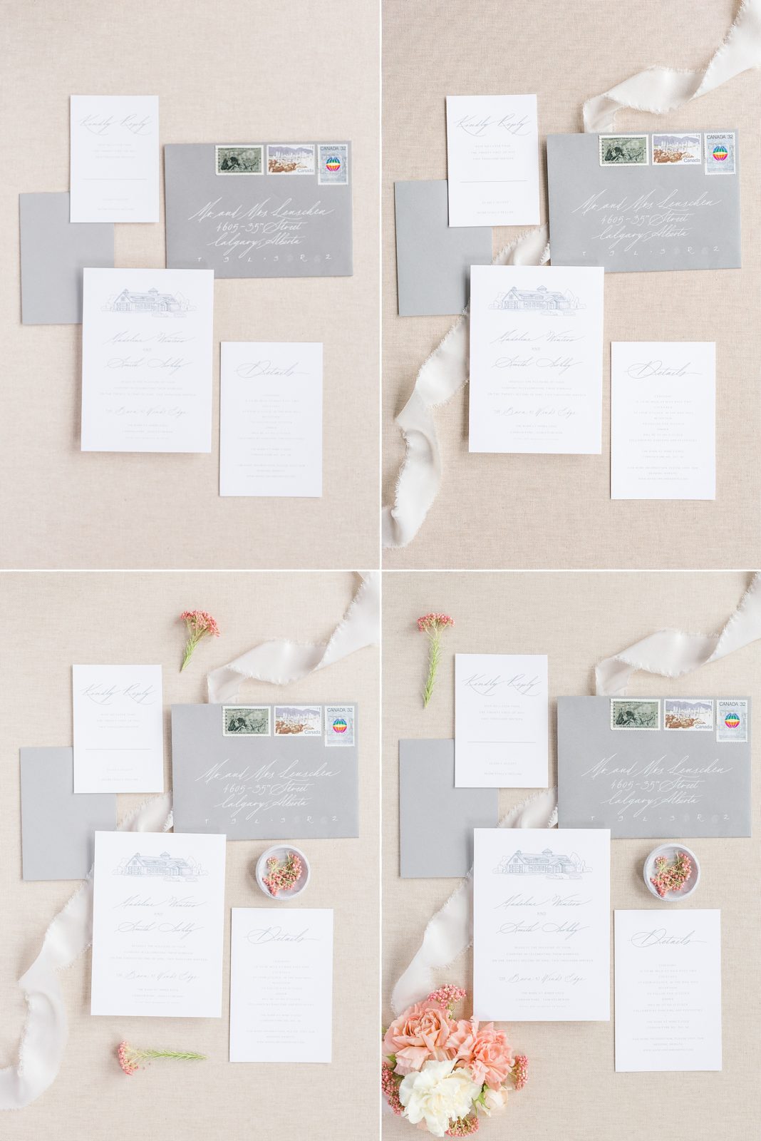 wedding invitation suite examples
