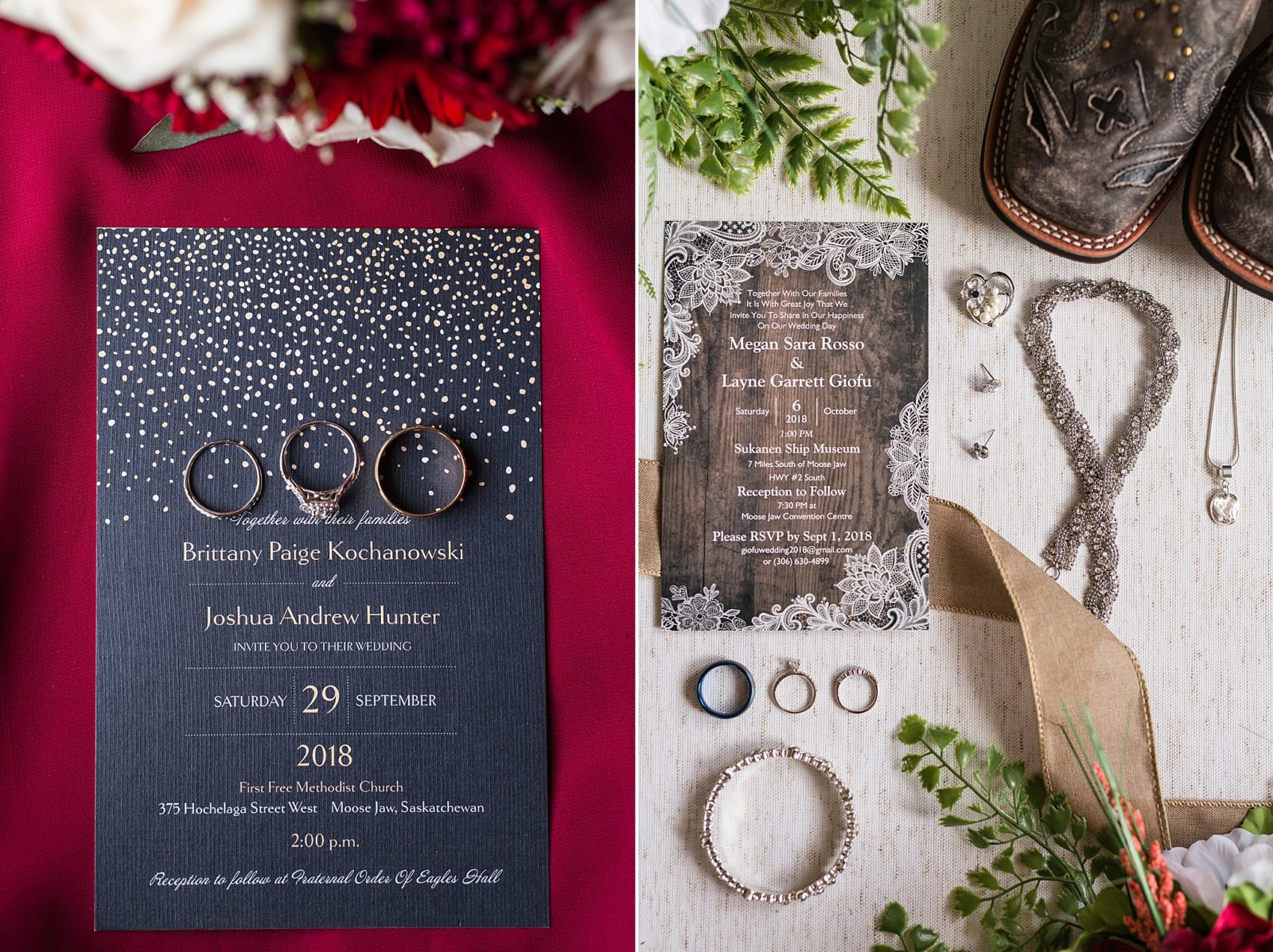 wedding invite examples with details