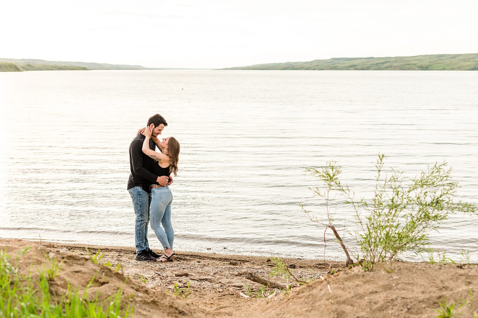 Buffalo Pound, engagement session on the beach