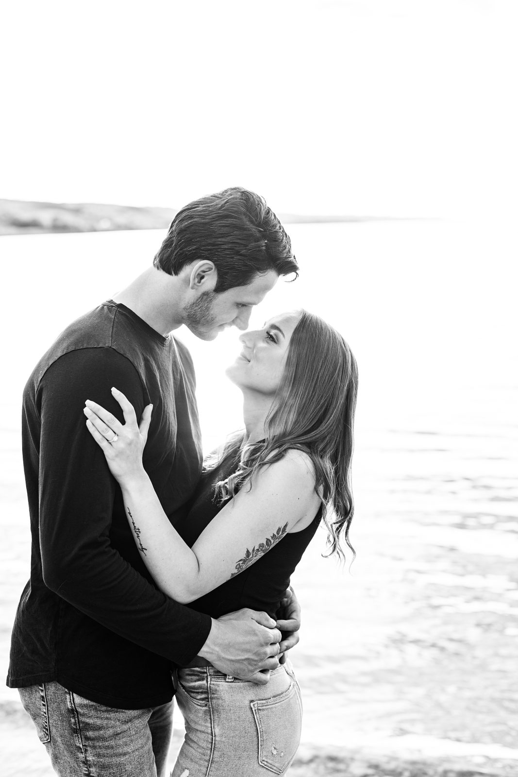 Buffalo Pound, engagement session on the beach