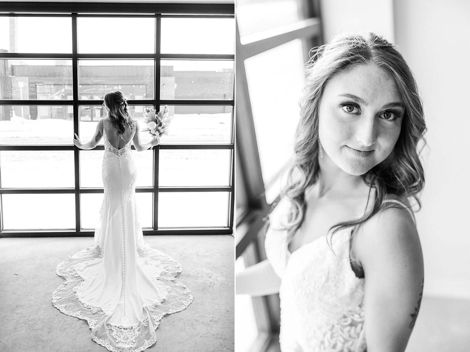 Bride photos at The Every Day Kitchen in Regina, Sask