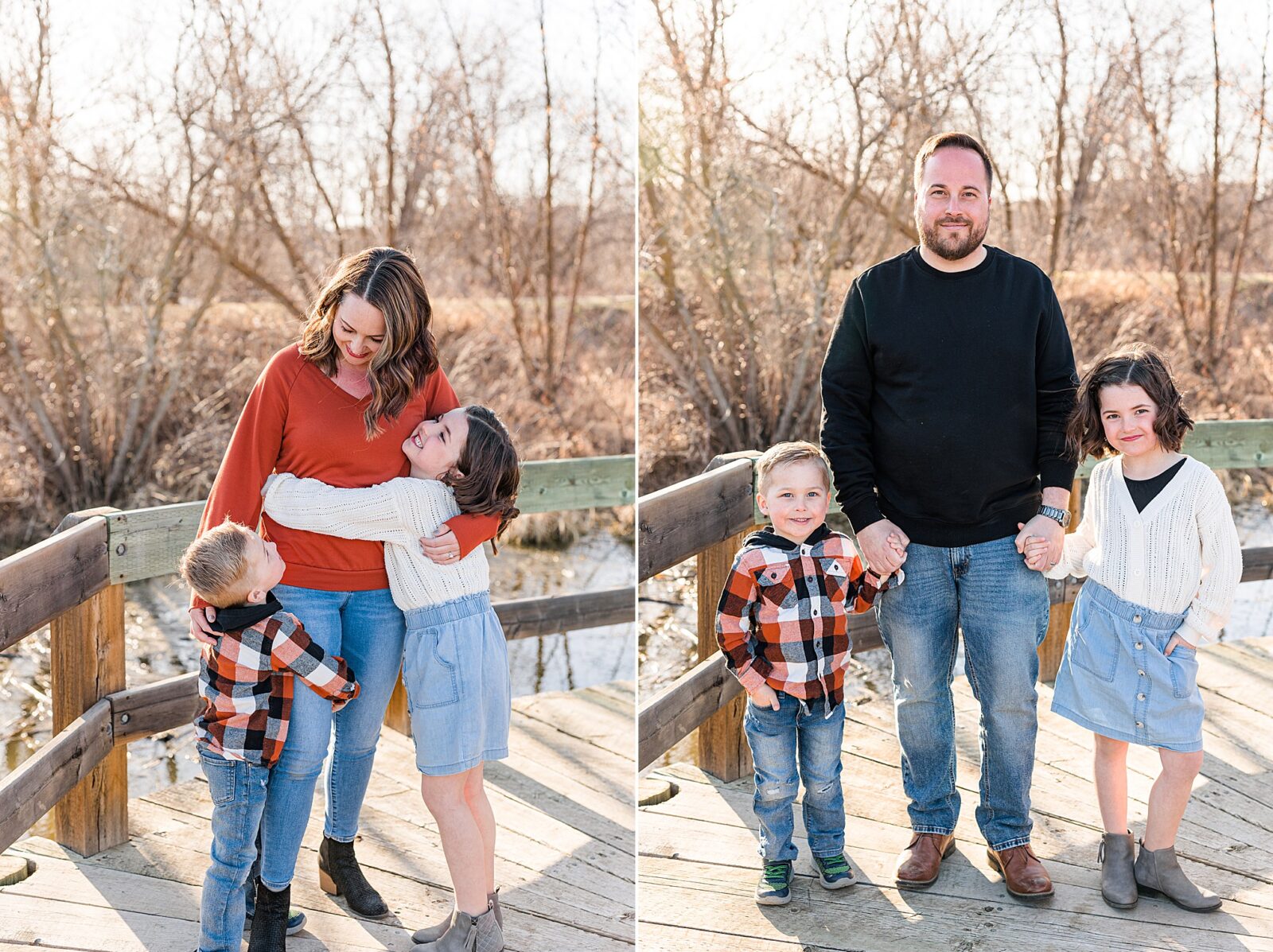 Moose Jaw Spring Family session on boardwalk